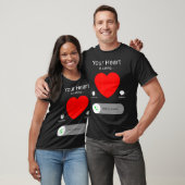 Valentijnsdag Uw hart roept T-shirt (Unisex)