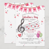 Valentijnsdag Vader Dochter Dance Kaart (Voorkant / Achterkant)