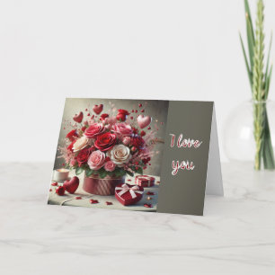 Valentijnsdag Vakantie Wenskaart Kaart