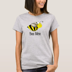 Valentijnsdag van bijen (BE) Mine gele borst T-shirt