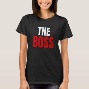 Valentijnsdag van de Boss Cute van mannen voor mat T-shirt