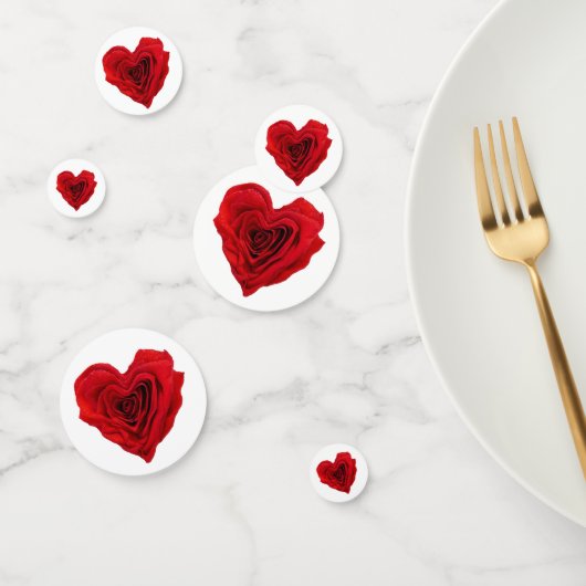 Valentijnsdag van de rode rode rode rozenrog in de confetti (Groep)