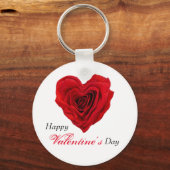 Valentijnsdag van de rode rode rode rozenrog in de sleutelhanger (Voorkant)