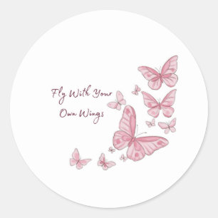 Valentijnsdag van gezamenlijke groei als individu ronde sticker