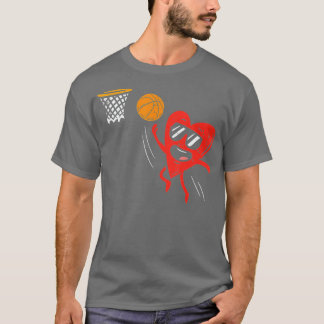 Valentijnsdag van honkbal sport t-shirt