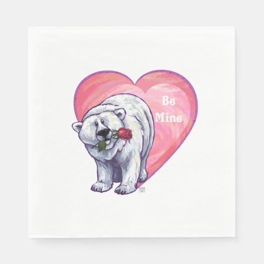 Valentijnsdag van poolBeer Servet (Voorkant)