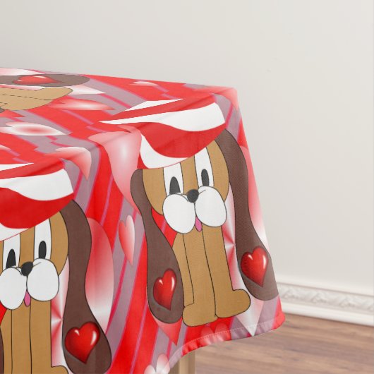 Valentijnsdag van tablet Dog Tafelkleed (Voorbeeld)