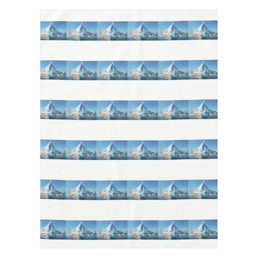 Valentijnsdag van tablet Penguin Tafelkleed (Voorkant)