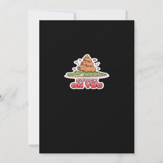 Valentijnsdag Vast Aangekleefd Aan Jou Schattige D Feestdagenkaart