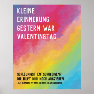 Valentijnsdag vergeten Poster