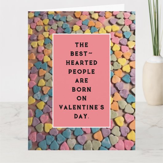 Valentijnsdag Verjaardagskaart Kaart (Voorkant)