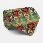  Valentijnsdag, Victoriaans Angels Hearts Stropdas (Opgerold)