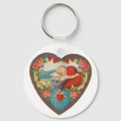  Valentijnsdag, Victoriaans Cherub harten Sleutelhanger (Achterkant)