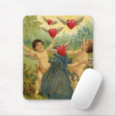  Valentijnsdag, Victoriaans Cherubs Harten Muismat (Met muis)
