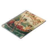 Valentijnsdag, Victoriaans Cherubs in Boot Notitieboek (Linkerzijde)