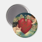 Valentijnsdag Victoriaans Cherubs in de hemel Magneet (Voorkant / Achterkant)