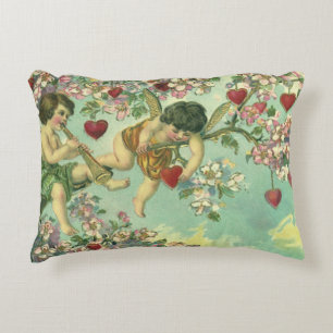 Valentijnsdag Victoriaans Cupids Hartboom Decoratief Kussen