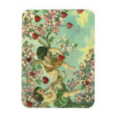  Valentijnsdag Victoriaans Cupids Hartboom Magneet (Verticaal)