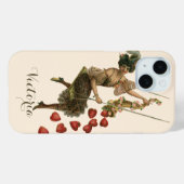  Valentijnsdag, Victoriaans dame op een schommel Case-Mate iPhone Case (Achterkant (horizontaal))