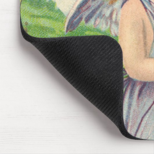 Valentijnsdag, Victoriaans Engel met Hart Muismat (Hoek)