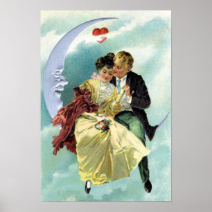  Valentijnsdag Victoriaans liefde en Romance Poster