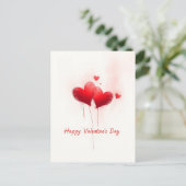 Valentijnsdag viering van de liefde briefkaart (Staand voorkant)