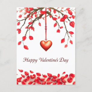 Valentijnsdag viering van de liefde briefkaart