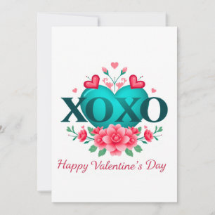 Valentijnsdag viering van de liefde kaart