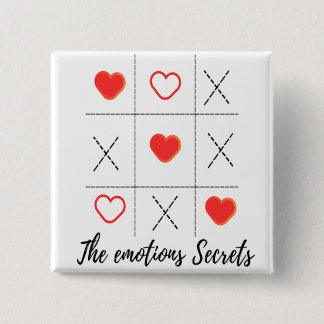 VALENTIJNSDAG Vierkante knop MET GEWELDIGE VIBE Button 5,1 Cm
