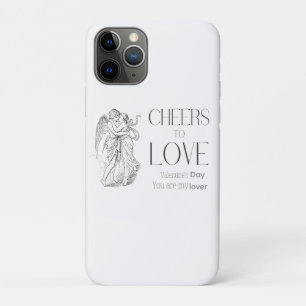 Valentijnsdag – Vintage Cherubs & Liefdesboodschap iPhone 11 Pro Hoesje