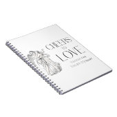 Valentijnsdag – Vintage Cherubs & Liefdesboodschap Notitieboek (Rechterzijde)