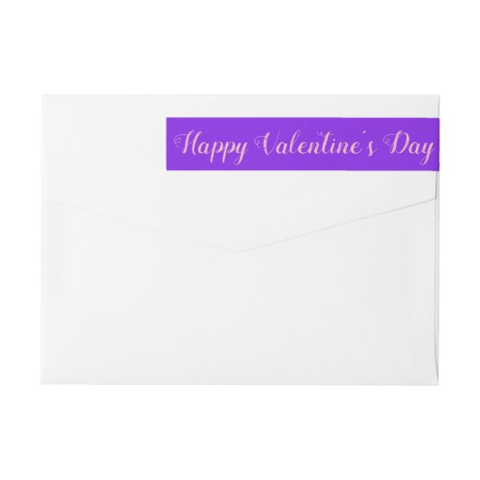 Valentijnsdag violet minimalistisch (Achterkant)