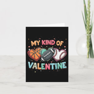 Valentijnsdag Voetbal Basketbal Honkbal Pret  Kaart