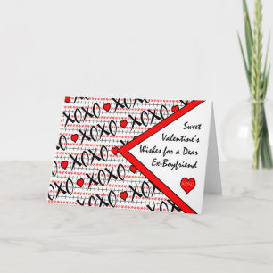 Valentijnsdag voor ex-vriend, XOXO Design Feestdagen Kaart