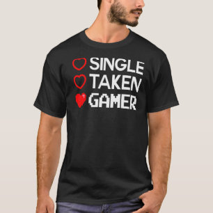 Valentijnsdag voor games met één opname t-shirt