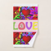 Valentijnsdag voor handdoeken, liefde bad handdoek (Handdoek)