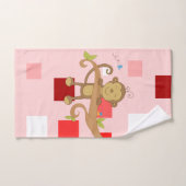 Valentijnsdag voor handdoeksets, aap bad handdoek (Handdoek)