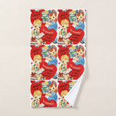 Valentijnsdag voor handdoeksets bad handdoek (Handdoek)