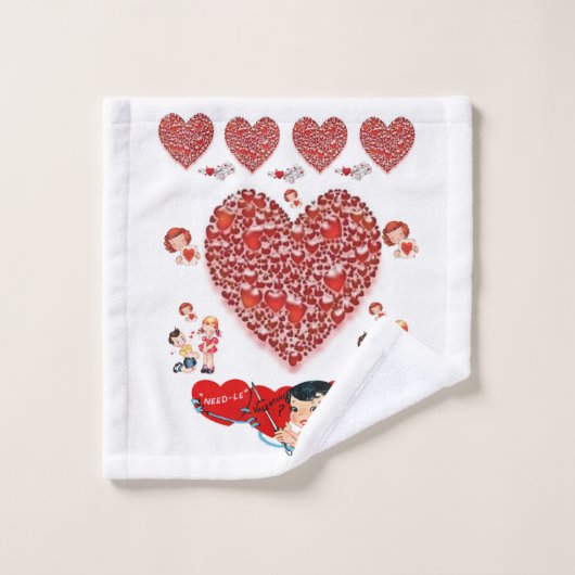 Valentijnsdag voor handdoeksets bad handdoek (Wasdoekje)