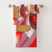 Valentijnsdag voor handdoeksets, hond bad handdoek (Insitu)