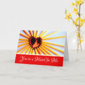 Valentijnsdag voor man en vrouw... Je bent een wed Kaart (Gele Bloem)