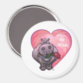 Valentijnsdag voor nijlpaarden magneet (Voorkant / Achterkant)