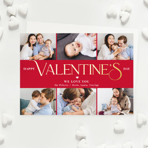 Valentijnsdag voor prachtige Folie Feestdagenkaart
