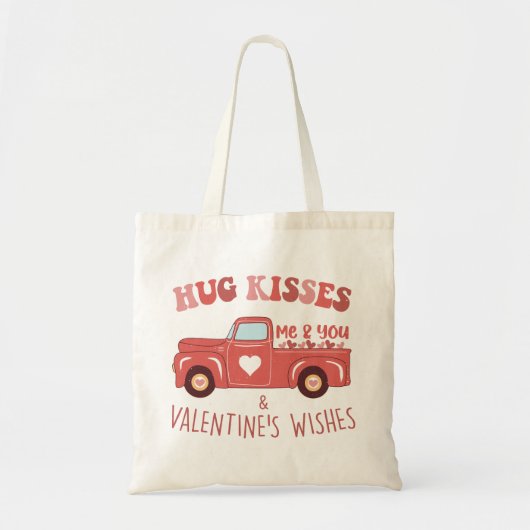 Valentijnsdag Vrachtwagen Tote Bag (Voorkant)