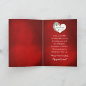 VALENTIJNSDAG - VRIEND-ROOD/WIT/HART/ROZEN FEESTDAGEN KAART (Binnen)