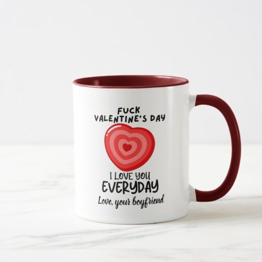 Valentijnsdag waar ik elke dag van hou mok (Rechts)