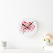 Valentijnsdag wandklok ronde klok (Huis)