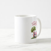 Valentijnsdag Waterverf Gnome paar Koffiemok (Voorkant rechts)
