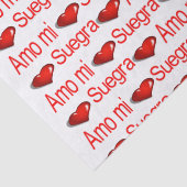 Valentijnsdag Weefsel Papier Amo mi Suegra Harten (Detail)