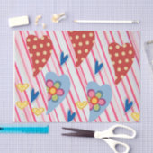 Valentijnsdag Weefselpapier — Hoorten Tissuepapier (Craft)